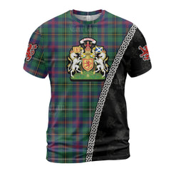 Personalized Clan Wood Modern Tartan Shirt with Scotland Coat of Arms & Custom Name IJ24