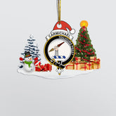 Clan Carmichael Crest Tartan Acrylic Christmas Ornament ZZ39 Carmichael Tartan Tartan Christmas