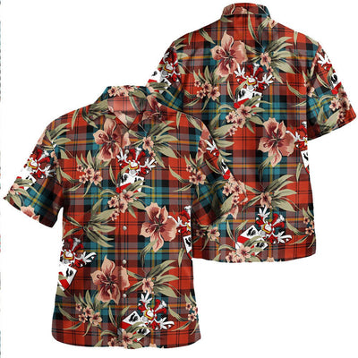 Aitken Ancient Tartan Clan Crest Badge Aloha Hawaiian Shirt Tropical Old Style IE56