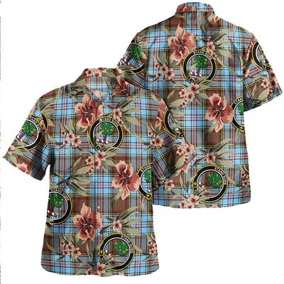 Anderson Ancient Tartan Clan Crest Badge Aloha Hawaiian Shirt Tropical Old Style NE66