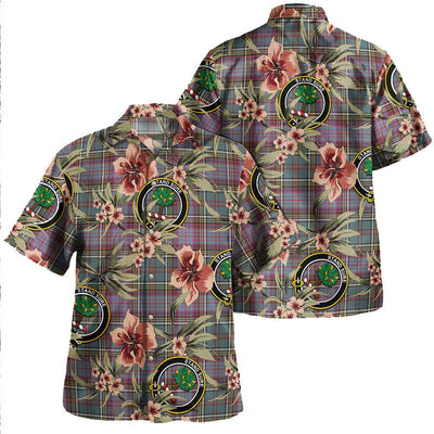 Anderson of Kinneddar Hunting Tartan Clan Crest Badge Aloha Hawaiian Shirt Tropical Old Style CQ92