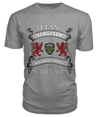 Clan Ferguson Family Tartan 2D T-shirt JS15 Ferguson Tartan Clan Tartan T-Shirt Storm Grey S Ferguson Tartan Clan