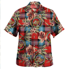Baillie of Polkemmet Red Weathered Tartan Clan Crest Badge Aloha Hawaiian Shirt Tropical Old Style DF94 Baillie of Polkemmet Red Weathered Tartan Tartan Today