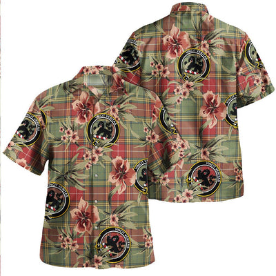 Baxter Weathered Tartan Clan Crest Badge Aloha Hawaiian Shirt Tropical Old Style VG18