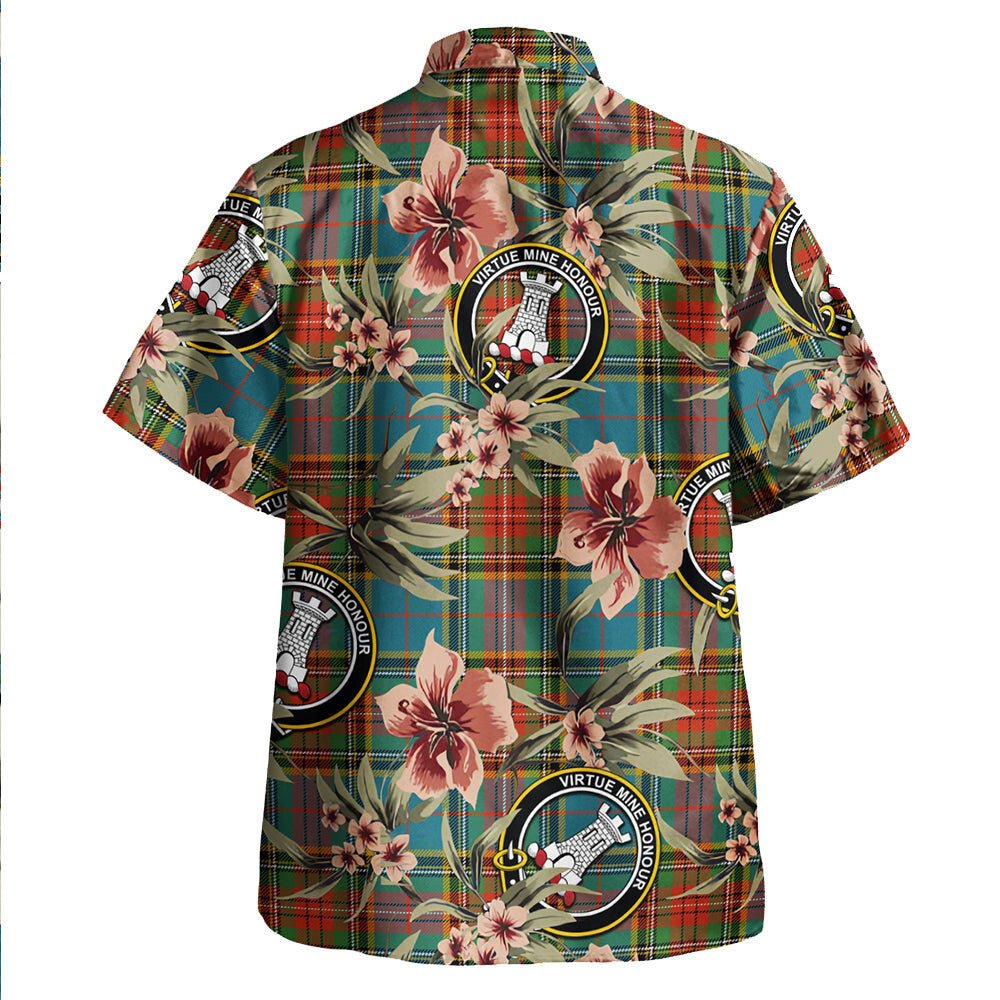 Beaton Ancient Tartan Clan Crest Badge Aloha Hawaiian Shirt Tropical Old Style BH23 Beaton Ancient Tartan Tartan Today