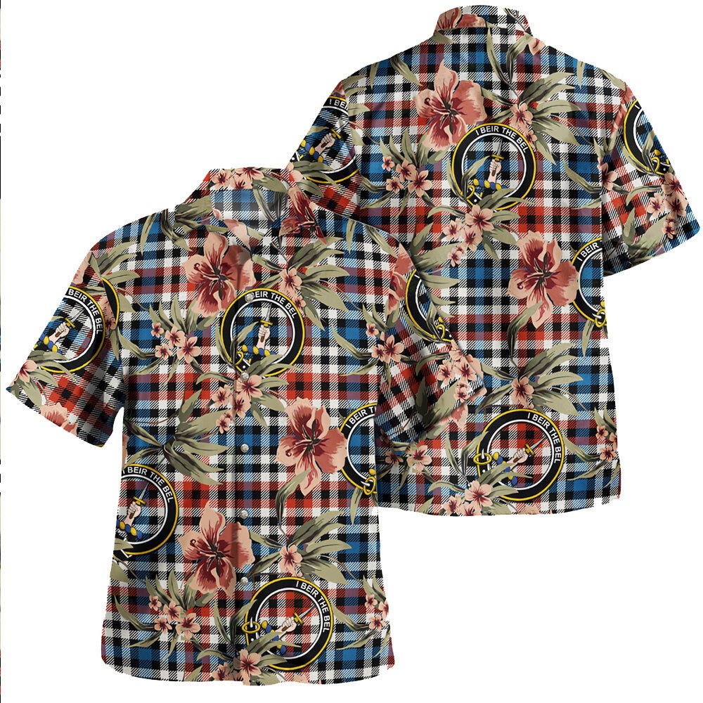 Bell Border (Bell Southern Bell) Ancient Tartan Clan Crest Badge Aloha Hawaiian Shirt Tropical Old Style UR32 Bell Border (Bell Southern Bell) Ancient Tartan Tartan Today