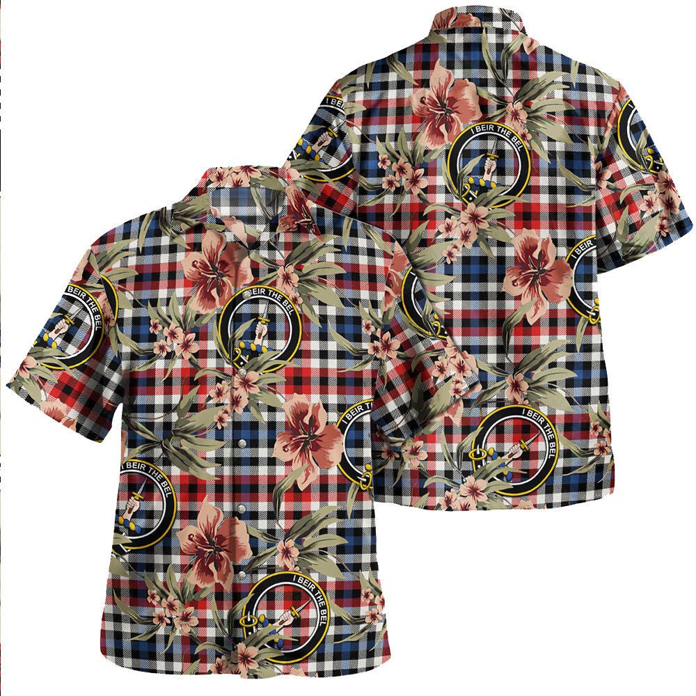 Bell Border (Bell Southern Bell) Modern Tartan Clan Crest Badge Aloha Hawaiian Shirt Tropical Old Style FI86 Bell Border (Bell Southern Bell) Modern Tartan Tartan Today