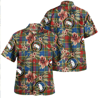 Bethune Modern Tartan Clan Crest Badge Aloha Hawaiian Shirt Tropical Old Style QI21