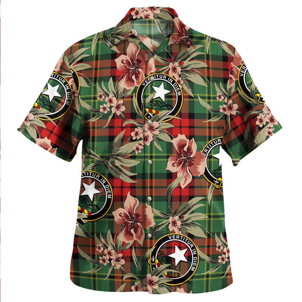 Blackstock Hunting Modern Tartan Clan Crest Badge Aloha Hawaiian Shirt Tropical Old Style UX44 Blackstock Hunting Modern Tartan Tartan Today