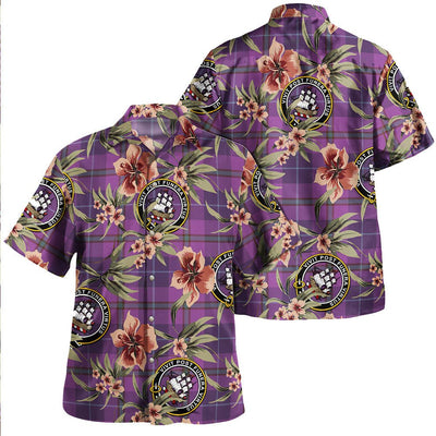 Bryson Weathered Tartan Clan Crest Badge Aloha Hawaiian Shirt Tropical Old Style WD14