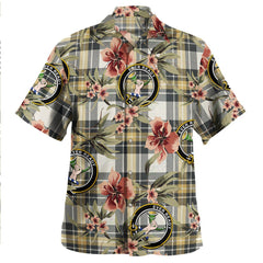 Burns Weathered Tartan Clan Crest Badge Aloha Hawaiian Shirt Tropical Old Style NO97 Burns Weathered Tartan Tartan Today