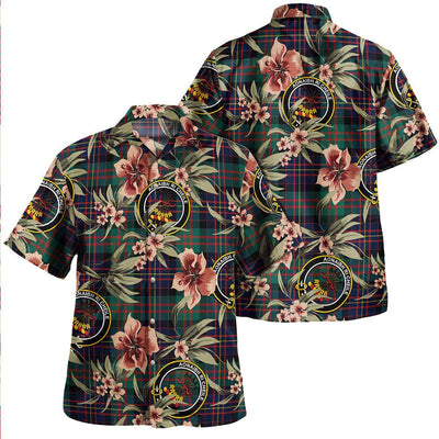 Cameron of Erracht Modern 2 Tartan Clan Crest Badge Aloha Hawaiian Shirt Tropical Old Style IR82
