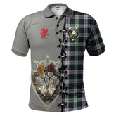 Clan Campbell of Cawdor Dress Tartan Polo Shirt - Lion Rampant And Celtic Thistle Style JX67 Campbell of Cawdor Dress Tartan Tartan Polo