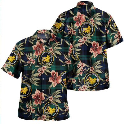 Campbell of Lochawe Modern 2 Tartan Clan Crest Badge Aloha Hawaiian Shirt Tropical Old Style WM57