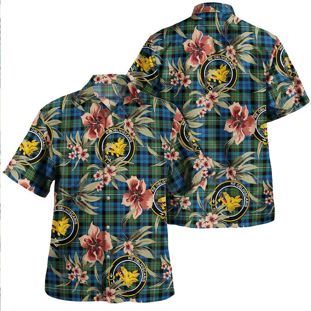 Campbell of Loudon (Campbell Louden) Ancient 2 Tartan Clan Crest Badge Aloha Hawaiian Shirt Tropical Old Style QM76 Campbell of Loudon (Campbell Louden) Ancient 2 Tartan Tartan Today