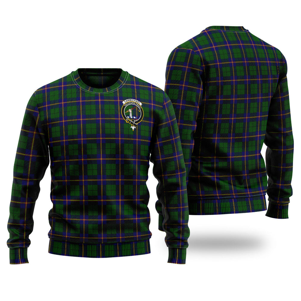 Clan Carmichael Modern Tartan Christmas Ugly Sweater BJ52 Carmichael Modern Tartan Tartan Sweater