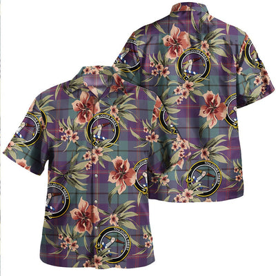 Carmichael Weathered 2 Tartan Clan Crest Badge Aloha Hawaiian Shirt Tropical Old Style SO26