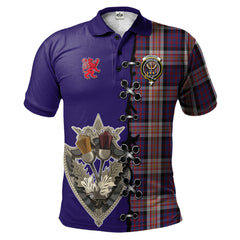 Clan Carnegie Tartan Polo Shirt - Lion Rampant And Celtic Thistle Style QD99 Carnegie Tartan Tartan Polo
