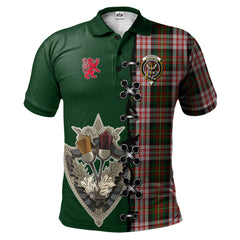 Clan Carnegie Dress Tartan Polo Shirt - Lion Rampant And Celtic Thistle Style LI62 Carnegie Dress Tartan Tartan Polo