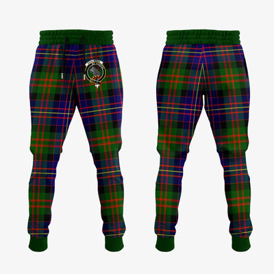 Clan Chalmers Modern Tartan Crest Jogger Sweatpants
