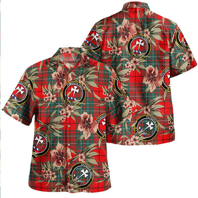 Cheyne Tartan Clan Crest Badge Aloha Hawaiian Shirt Tropical Old Style UF56