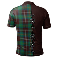Clan Chisholm Hunting Ancient Tartan Polo Shirt - Lion Rampant And Celtic Thistle Style LU38 Chisholm Hunting Ancient Tartan Tartan Polo