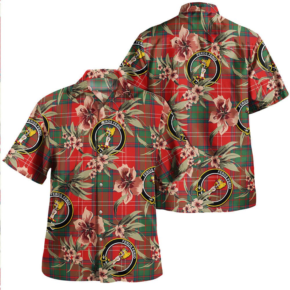 Chisholm Modern Tartan Clan Crest Badge Aloha Hawaiian Shirt Tropical Old Style AU91 Chisholm Modern Tartan Tartan Today