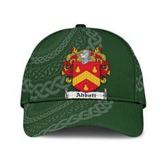 Clan Abbott Coat Of Arms - Irish Family Crest St Patrick's Day Classic CapTN17 Classic Cap - Abbott Coat Of Arms St Patrick's Day Classic Cap Irish Cap