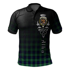 Clan Abercrombie (Abercromby) Modern Tartan Polo Shirt - Alba Celtic Style OF11 Abercrombie (Abercromby) Modern Tartan Tartan Polo