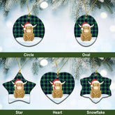 Clan Abercrombie Tartan Christmas Ceramic Ornament Highland Cows Style CC54 Abercrombie Tartan Tartan Ornament