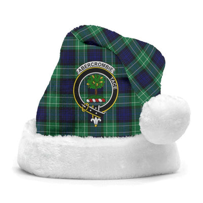 Clan Abercrombie Tartan Crest Christmas Santa Hat OT18