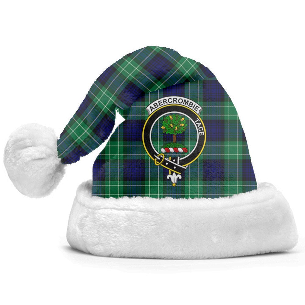 Clan Abercrombie Tartan Crest Christmas Santa Hat OT18 Abercrombie Tartan Tartan Santa Hat