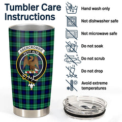 Clan Abercrombie Tartan Crest Tumbler RG44 Clan Abercrombie Tartan Today