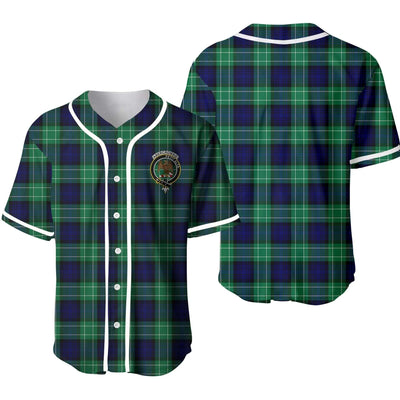 Clan Abercrombie Tartan Unisex Baseball Jersey SX86AN17