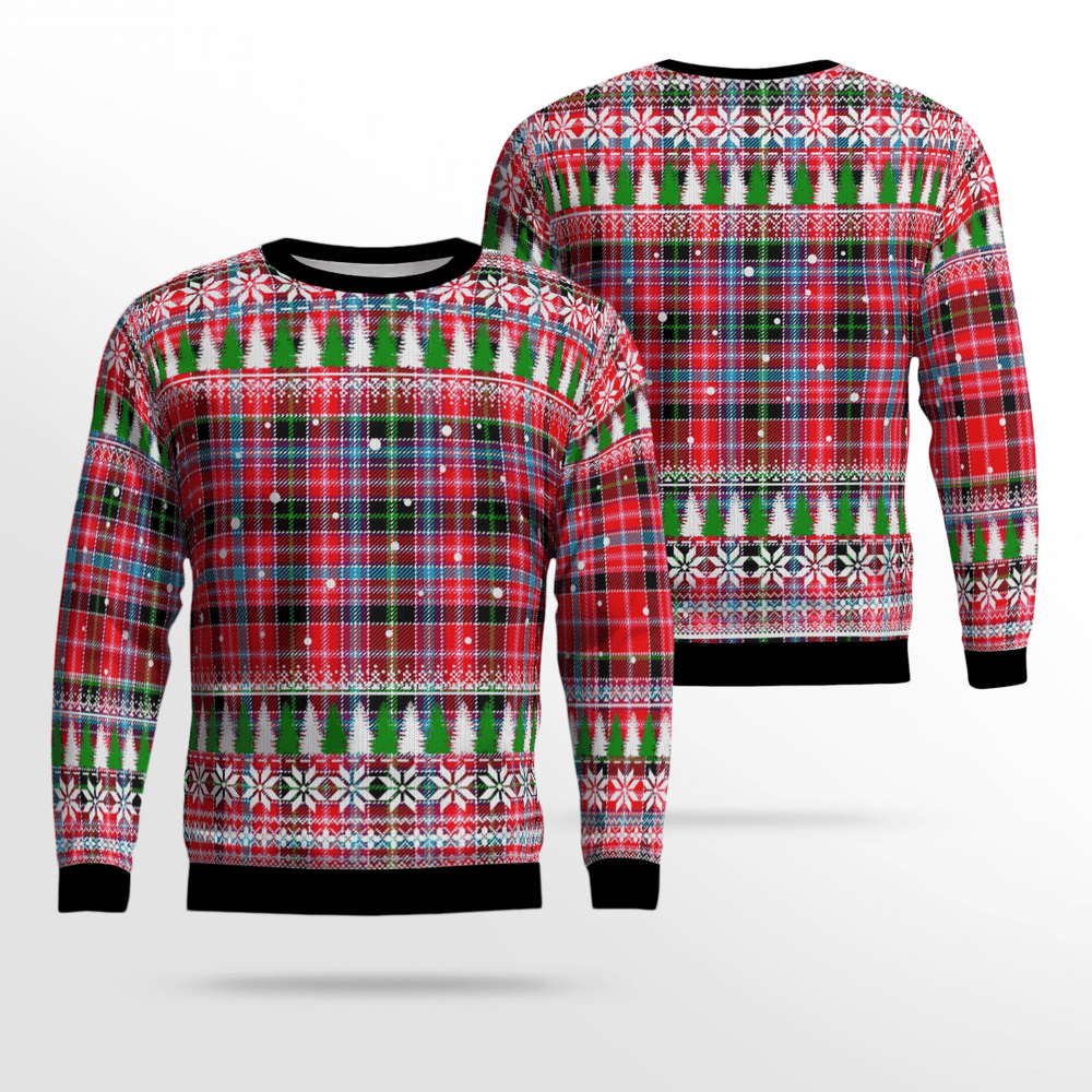 Clan Aberdeen District Tartan Christmas Ugly Sweater MW62 Aberdeen District Tartan Tartan Ugly Sweater