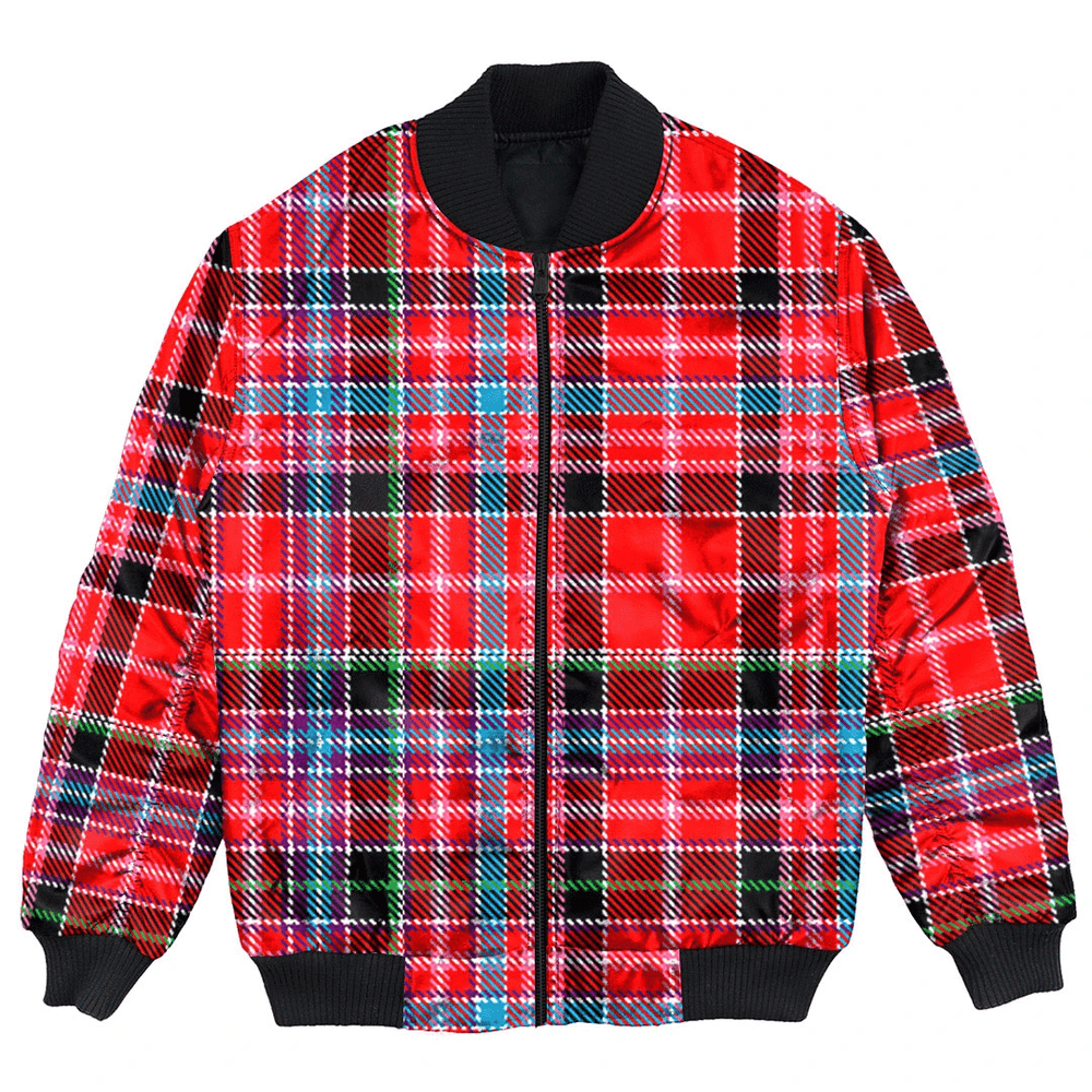 Clan Aberdeen District Tartan Clan Bomber Jacket FO90 Aberdeen District Tartan Tartan Bomber Jacket