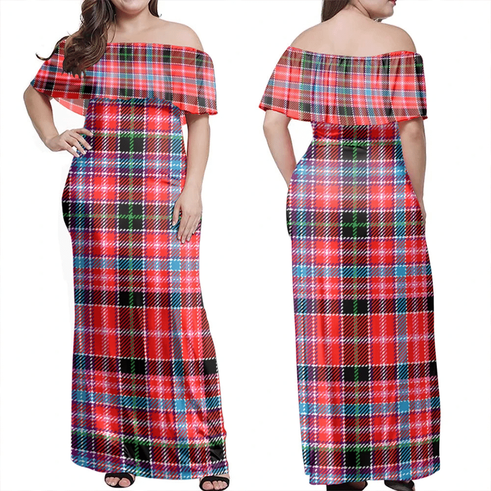 Clan Aberdeen District Tartan Hawaii Dress MC89 Clan Aberdeen Tartan Hawaii Dress
