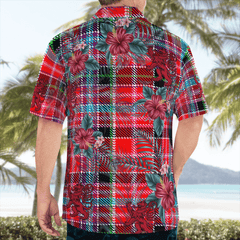 Clan Aberdeen District Tartan Scottish Lion Hawaiian Shirt XT97 Aberdeen District Tartan Tartan Hawaii Shirt