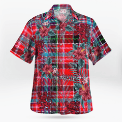 Clan Aberdeen District Tartan Scottish Lion Hawaiian Shirt XT97 Aberdeen District Tartan Tartan Hawaii Shirt