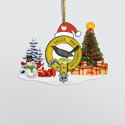 Clan Abernethy Crest Tartan Acrylic Christmas Ornament CJ42