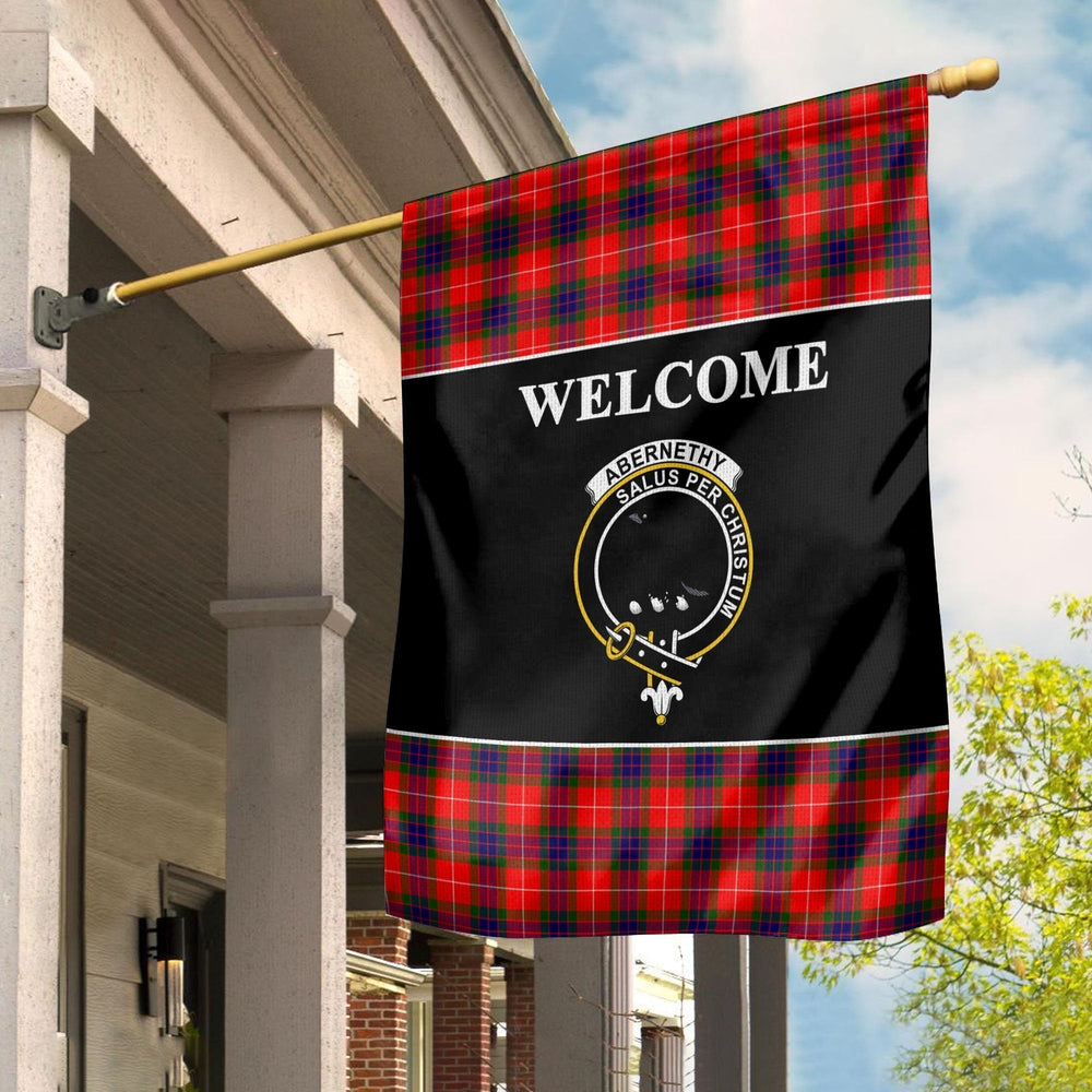 Clan Abernethy Tartan Crest Black Garden Flag XR16 Clan Abernethy Tartan Today