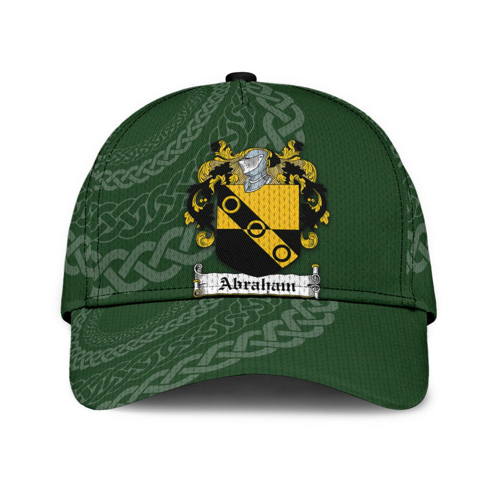 Clan Abraham Coat Of Arms Munster Ireland - Irish Family Crest St Patrick's Day Classic CapEO85 Classic Cap - Abraham Coat Of Arms Munster Ireland St Patrick's Day Classic Cap Irish Cap