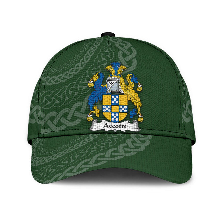 Clan Accotts Coat Of Arms Irish - Irish Family Crest St Patrick's Day Classic CapJR89 Classic Cap - Accotts Coat Of Arms Irish St Patrick's Day Classic Cap Irish Cap