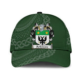 Clan Acheson Coat Of Arms - Irish Family Crest St Patrick's Day Classic CapGQ58 Classic Cap - Acheson Coat Of Arms St Patrick's Day Classic Cap Irish Cap
