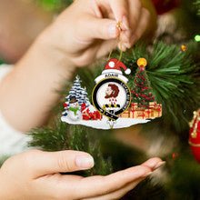 Clan Adair Crest Tartan Acrylic Christmas Ornament FT30 Adair Tartan Tartan Christmas