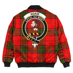 Clan Adair Tartan Crest Bomber Jacket EP76 Adair Tartan Tartan Bomber Jacket