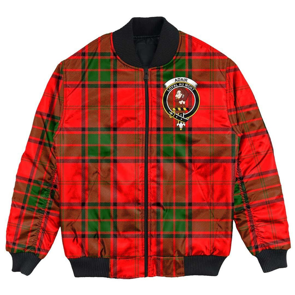 Clan Adair Tartan Crest Bomber Jacket EP76 Adair Tartan Tartan Bomber Jacket