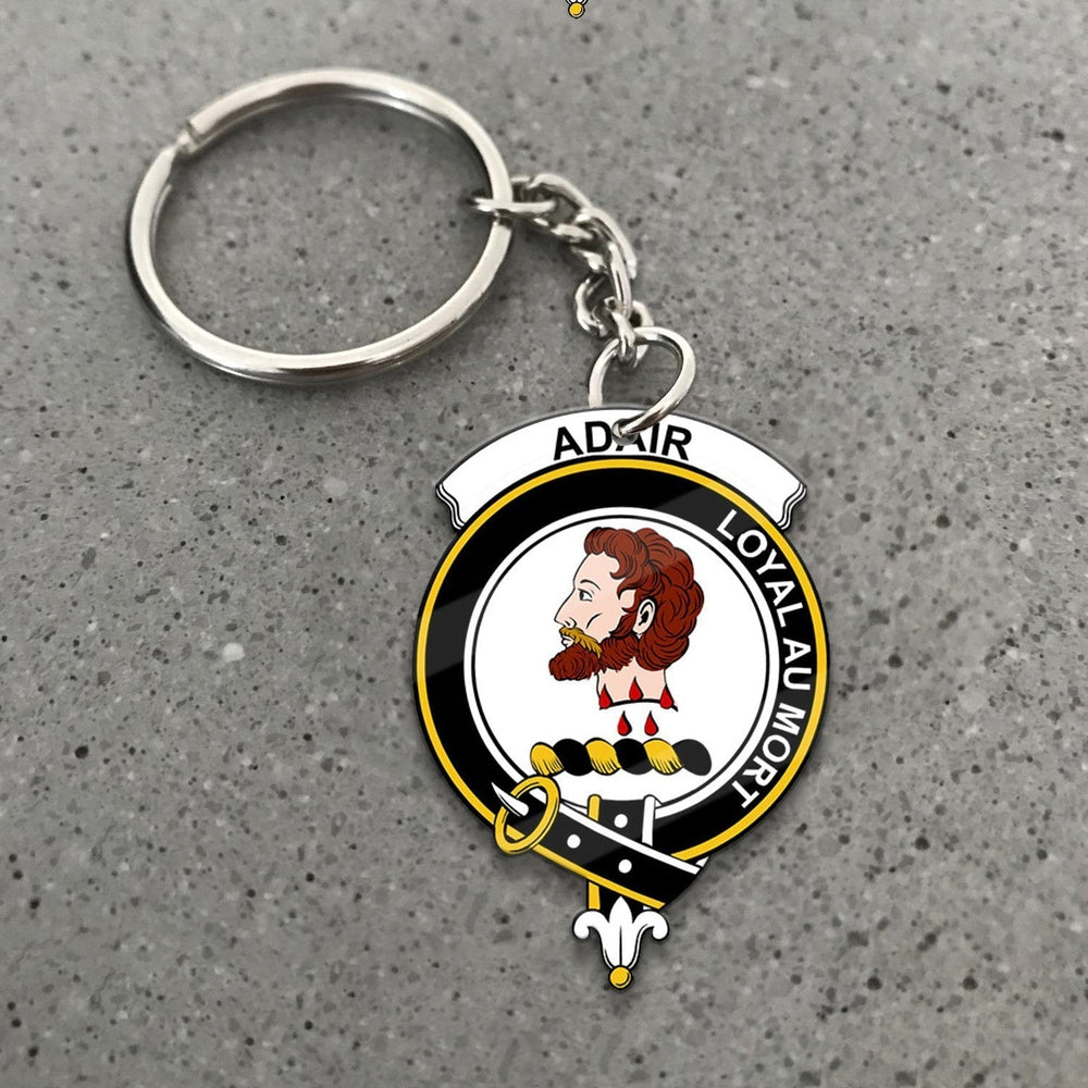 Clan Adair Tartan Crest Keychain FX65 Clan Adair Tartan Today