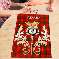Clan Adair Tartan Crest Thistle Jigsaw Puzzles Gift For Family KH94 Clan Adair Tartan Today