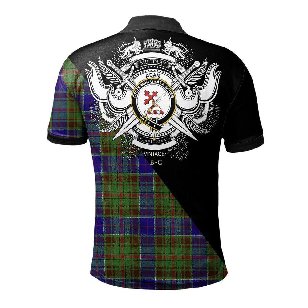 Clan Adam Clan - Military Polo Shirt ZF64 Adam Tartan Tartan Polo
